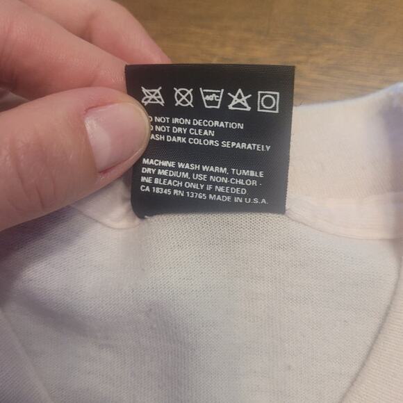 VTG 90s Fruit of the Loom Cow Sunflower Tee Pink L USA Made Single Stitch GVC - Picture 6 of 10